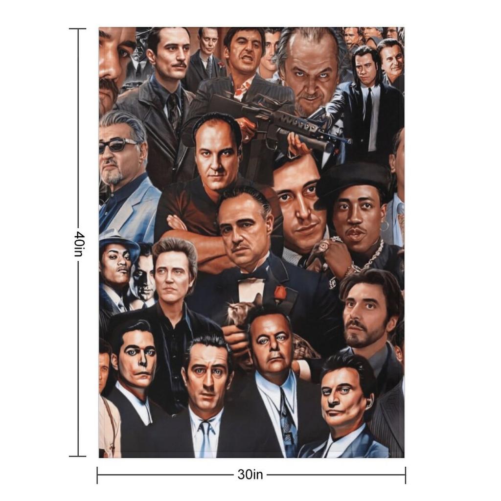 Collage of Gangsters Throw Blanket christmas decoration Cute Luxury Throw sofa bed Blankets