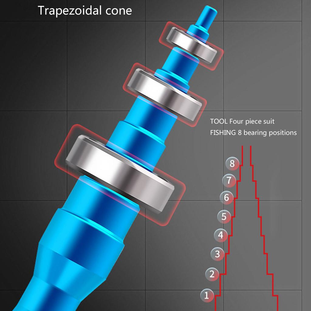 Spinning Wheel Remover Tool Reel Bearing Pin Spool Remover Disassembling Wrench Fishing Reel Ball Bearing Maintenance