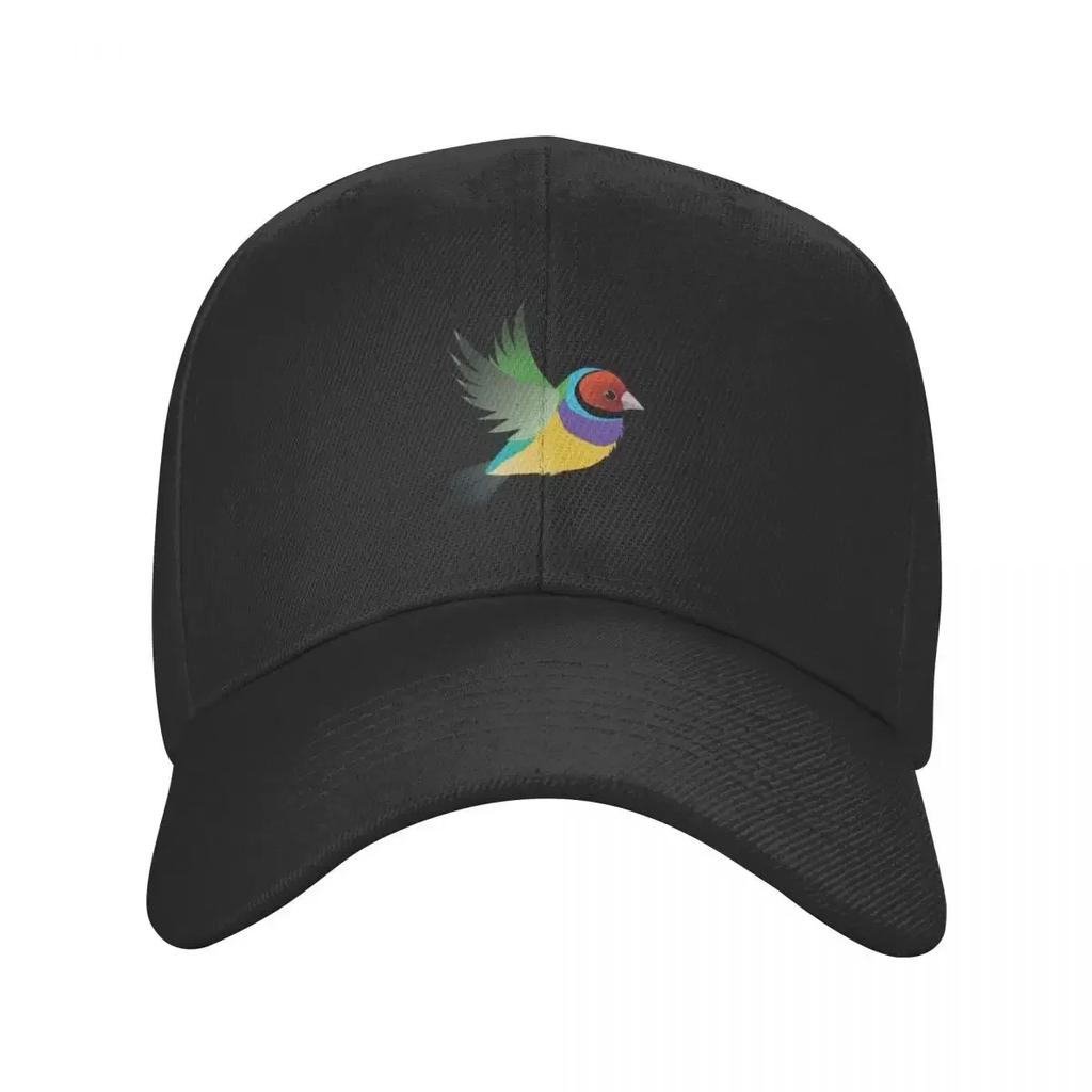 Flying gouldian finch Baseball Cap Sun Cap Designer Hat Fluffy Hat Horse Hat Womens Beach Outlet Mens