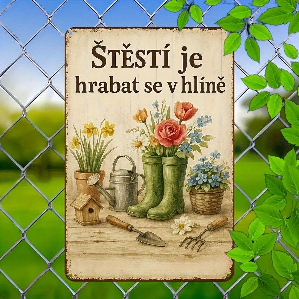 Vintage Metal Tin Sign Garden Humor Plaque Yard Art Decoration 20x30cm