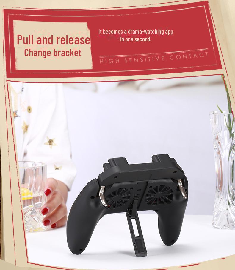 Upgraded H10 Dual-Fan Cool Power Bank & Multi-Function Gaming Handle with Adjustable Settings