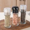 Transparent Glass Manual Grinder for Spices, Cumin, and Peppercorns - Moisture-Proof and Multi-Purpose.