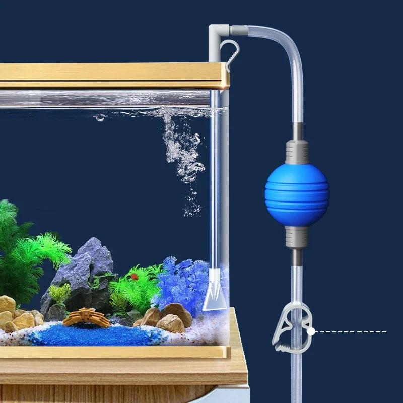 1pc Semi-automatic Aquarium Clean Vacuum Water Change Changer Gravel Aquarium Simple Fish Tank Vacuum Siphon Pump Cleaner