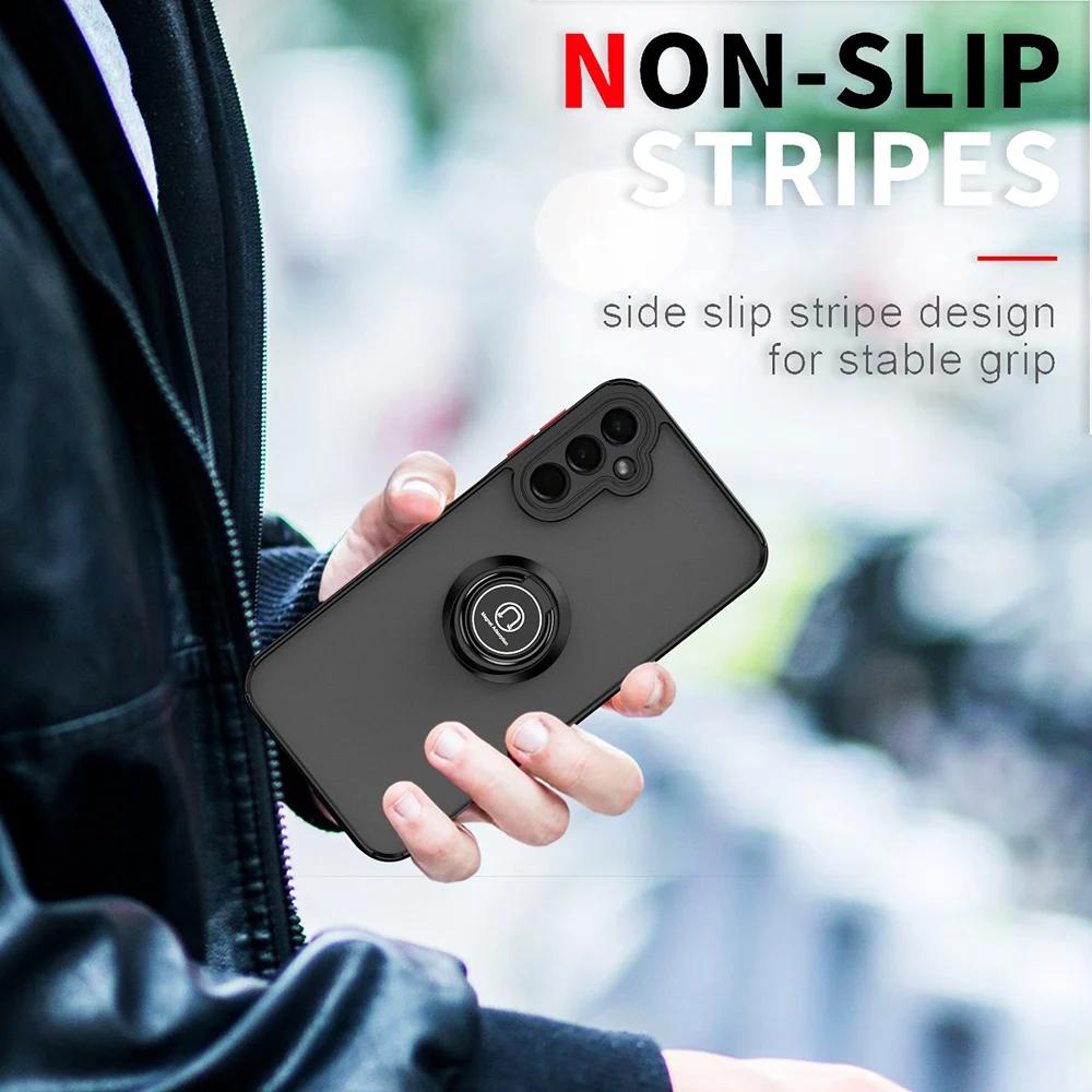 For Samsung Galaxy S24 FE S23 Plus S22 S21 S20 Note 20 Ultra 10 Lite Case Shockproof Cover With Ring Fundas Coque