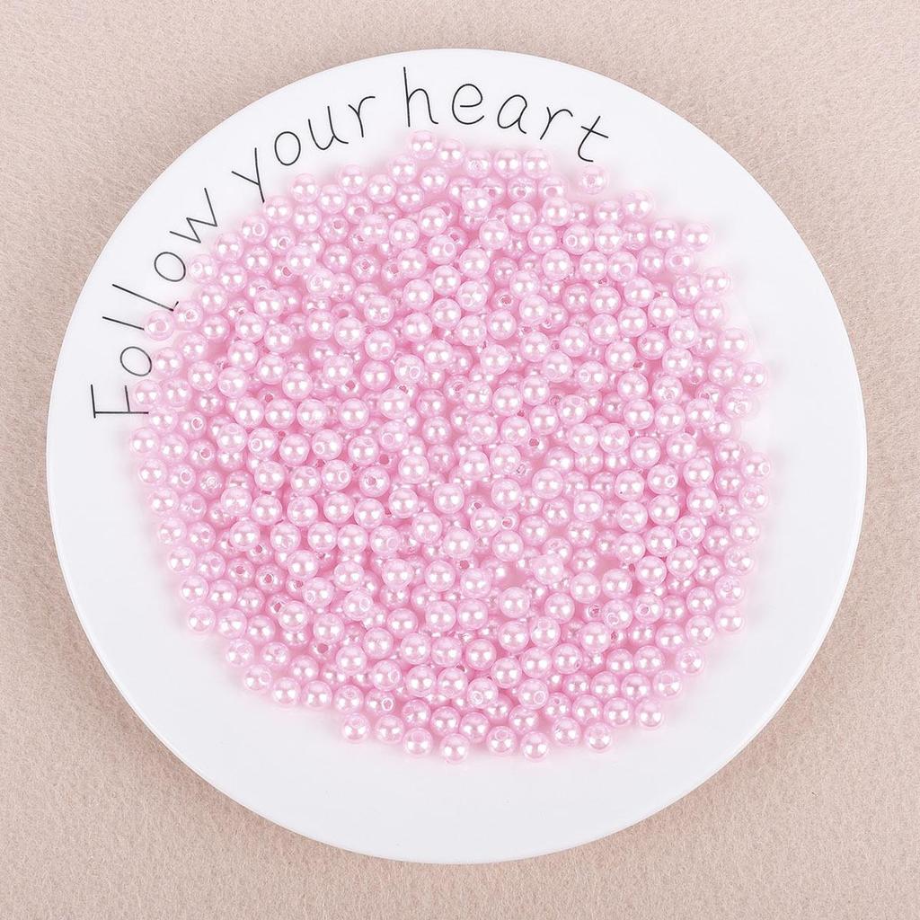 ABS Perforated Pearl-Like Beads for DIY Earrings, Bracelets, Ancient Style Hairpins