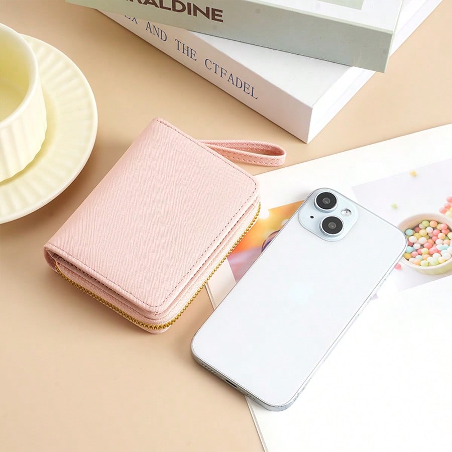 Large Capacity Women's Wallet Women's Zipper Coin Purse Minimalist Wallet For Women Mini Purse Leather