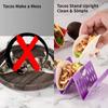 4Pcs Plastic Taco Holders Wave Shape Mexican Pancake Stand Creative Food Pallet  Tortilla