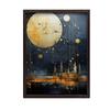 Industrial Dream Landscape Industrial Dream Landscape, 50X70 Cm, Dark Brown Wooden Frame, 230 Gsm Matte Paper