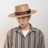 202505-HH5365B ins CHIC summer holiday Natural palm leaf woven grass COLOR RIBBON fedoras cap men women panama jazz hat
