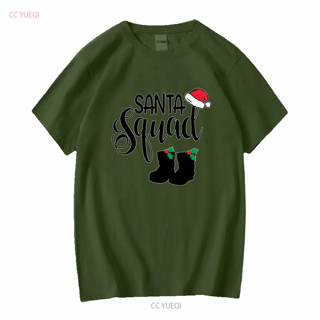 Santa Squad Christmas Festive Mens T Shirt Secret Holiday Xmas Gift Vintage Washed Top For Everyday Wear Homme Casual Graphic