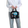 Lo Straordinario Mondo di Gumball What The What Borsa Termica per Pranzo per Donne Bambini Scatole per Cibo Portatili Pranzo al Sacco Termico Borsa Tote