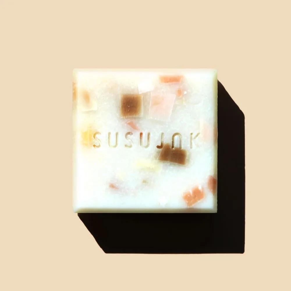 SUSUJAK Handmade Natural Soap Job's Tears Soap 100g / Shower, Face Wash, Cleansing, Exfoliation