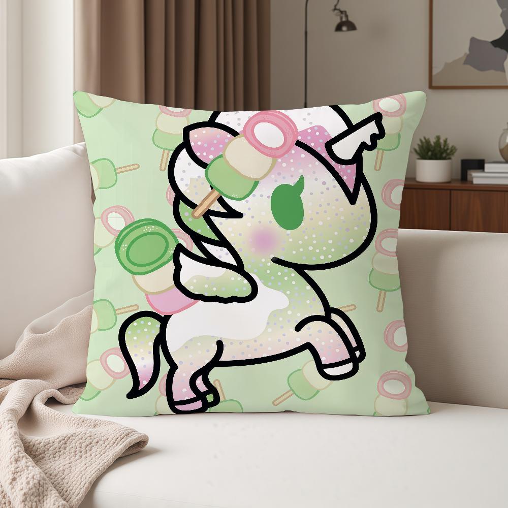 Trendy Brand Ttokidokis Cartoon Cute Pillow Case Suitable For Bedrooms Living Rooms Cars Home Decoration