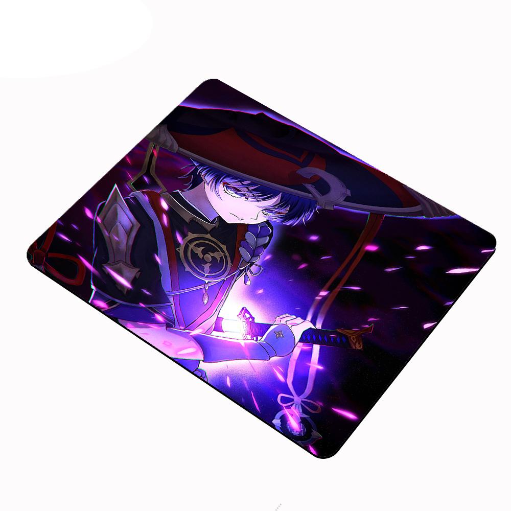 Günstigstes kleines Mauspadd Genshin Impact Mauspadd Scaramouche Schreibtischunterlagen Kawaii Gaming Zubehör Gamer Pad für Computermaus