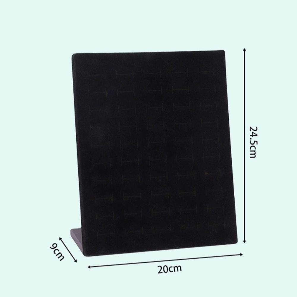 New Portable Ring Display Plate Plastic Flannel Rings Storage Rack Ear Studs Holder Jewelry Display