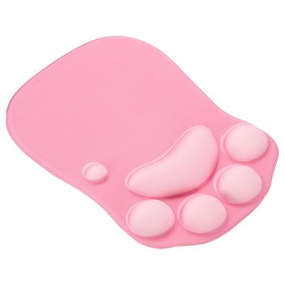PATIKIL Gel Mouse Pad with Wrist Ergonomic Mouse Pad Cat Comfortable Memory Soft for Pink Rest, Paw, Foam, Non-Slip Base, Computer, Laptop, Office,