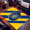 1pc Football club logo Print Area Rug - Soft,Washable Non-Slip Indoor Mat for Office Chairs,Living Room,Home Office Decorative Rug