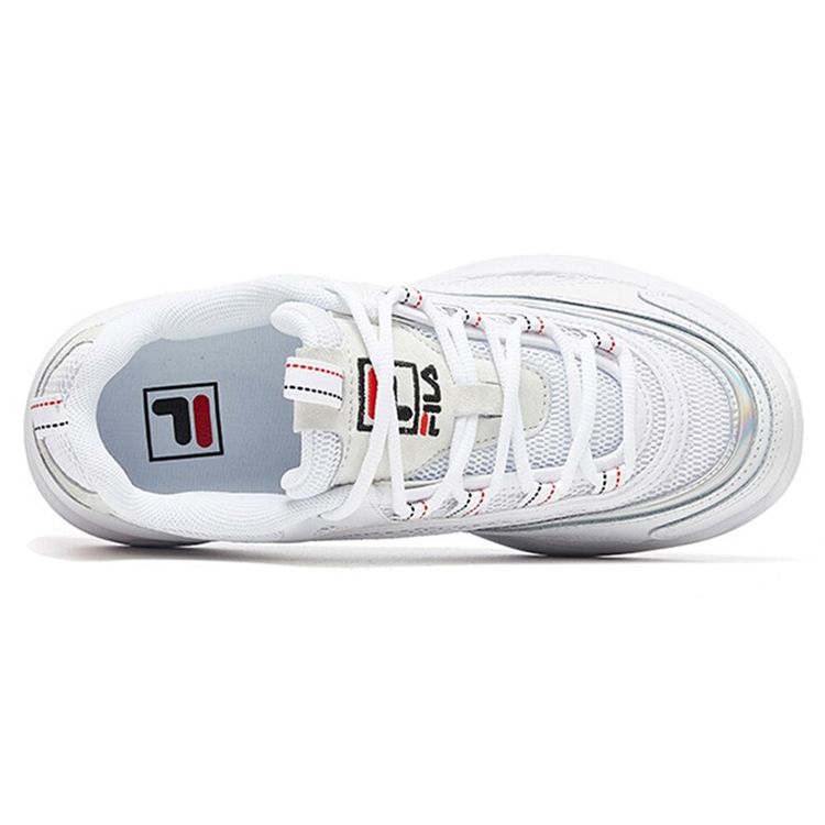 FILA Ray Fabric Sports Comfort Low-Top Lifestyle Shoes Women sneakers Group-White F12W021101FWT