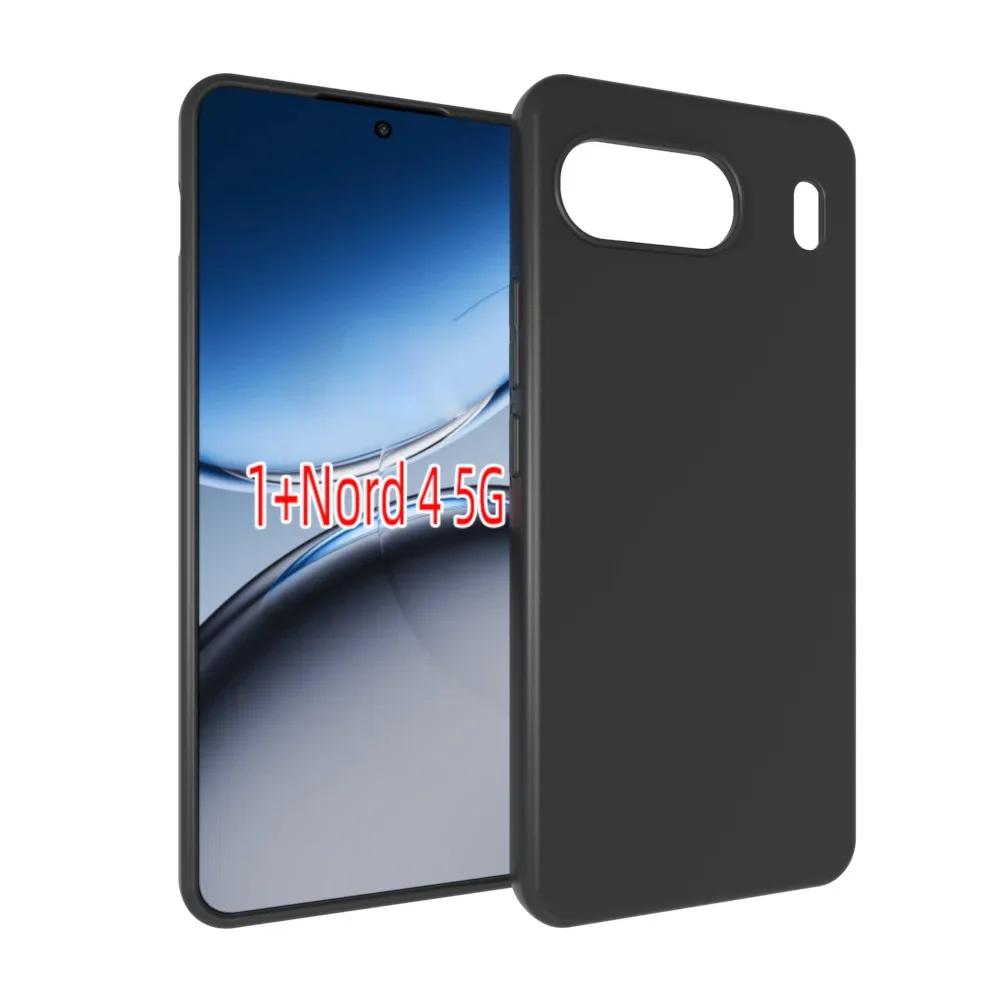 For OnePlus Nord 4 Case Matte Soft Silicone Back Cover For One Plus Nord 4 5G Phone Case OnePlus Nord 4 чёрный