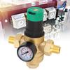 Water Pressure Regulator Brass 40 Microns Filter Drinking Water Pressure Regulator with Meter