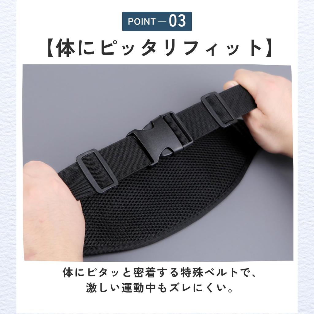 ideamall Waist Pouch for and with Reflective Material Running, Jogging, Marathons, (Gray)