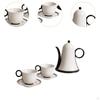 Ceramic Teapot with Cups Set Porcelain Tea Loose Leaf Pot Kung Fu for House