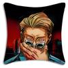 Hot Anime Jujutsu Kaisen Pillow Covers Cartoon Sofa Decorative Home Double-Sided Printing Short Plush Cute Cushion Cover