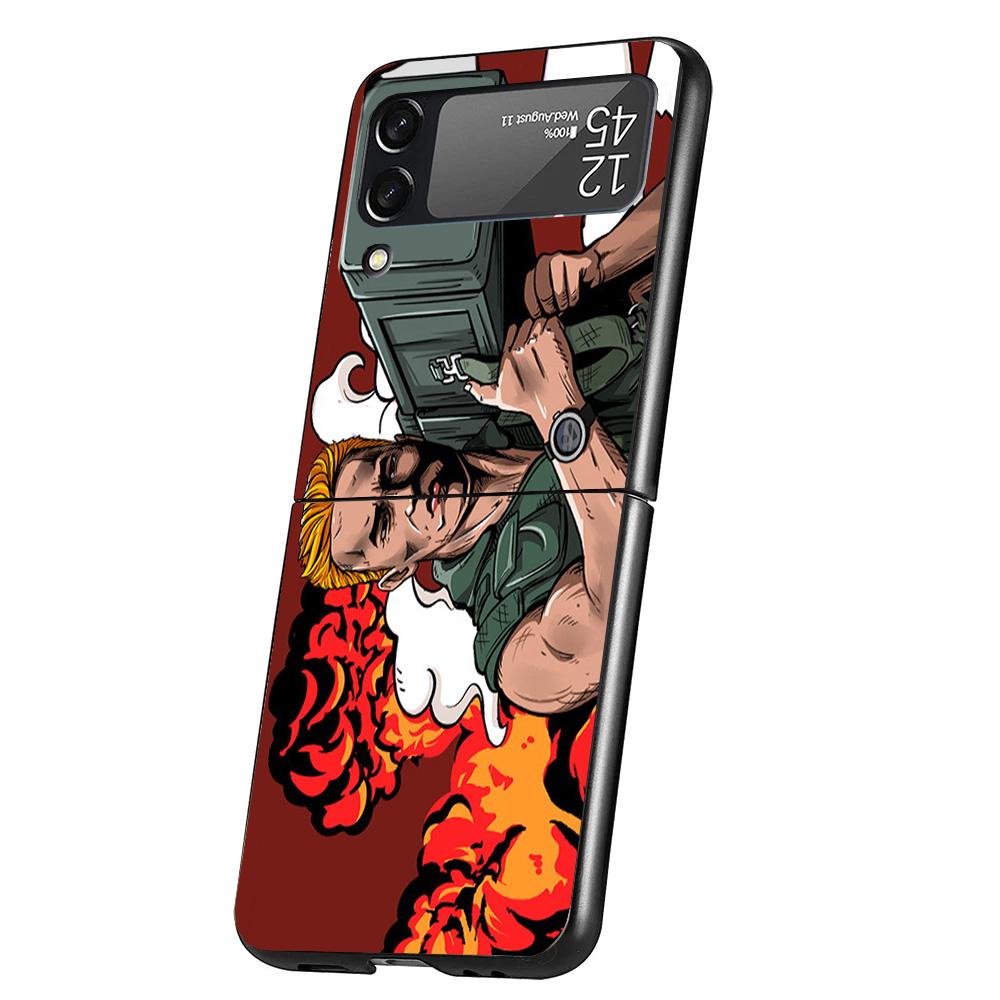 Arnold Schwarzenegger Terminator Cover Phone Case For Samsung Galaxy Z Flip 7 6 5 4 3 5G Flip7 Flip6 Flip5 Flip4 Flip3 Black Fun