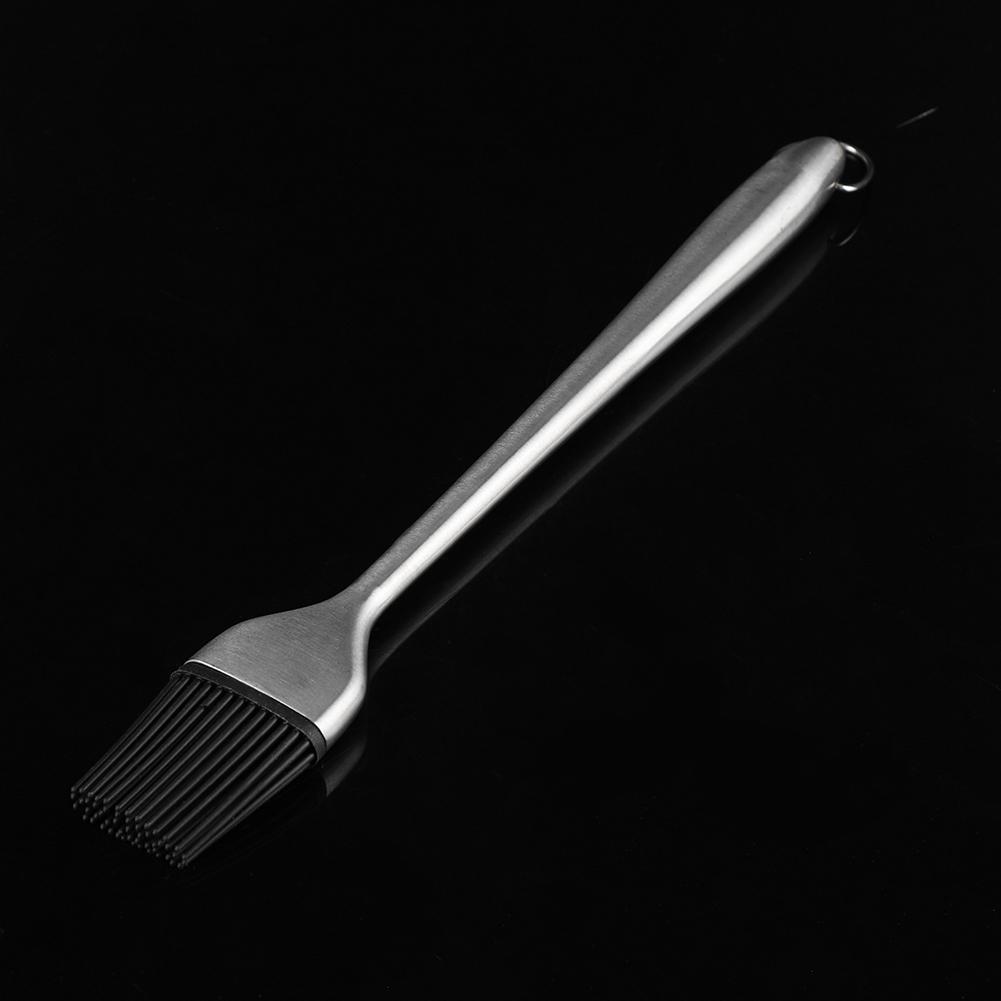 Silicone BBQ Oil Brush Basting Pastry Cake Baking Brushes with Stainless Steel Handle