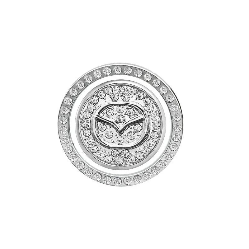

For Mazda Car One-click Start Button Decoration Sticker Crystal Rhinestone ngine Ignition Sticker For Mazda 2 3 5 6 Axela Atenza чёрный