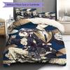 Black Butler Pattern Bedding,Quilt Set Quilt Cover Pillowcase Home Birthday Gift (1 * Duvet Cover + 2 * Pillowcase, Without Core)