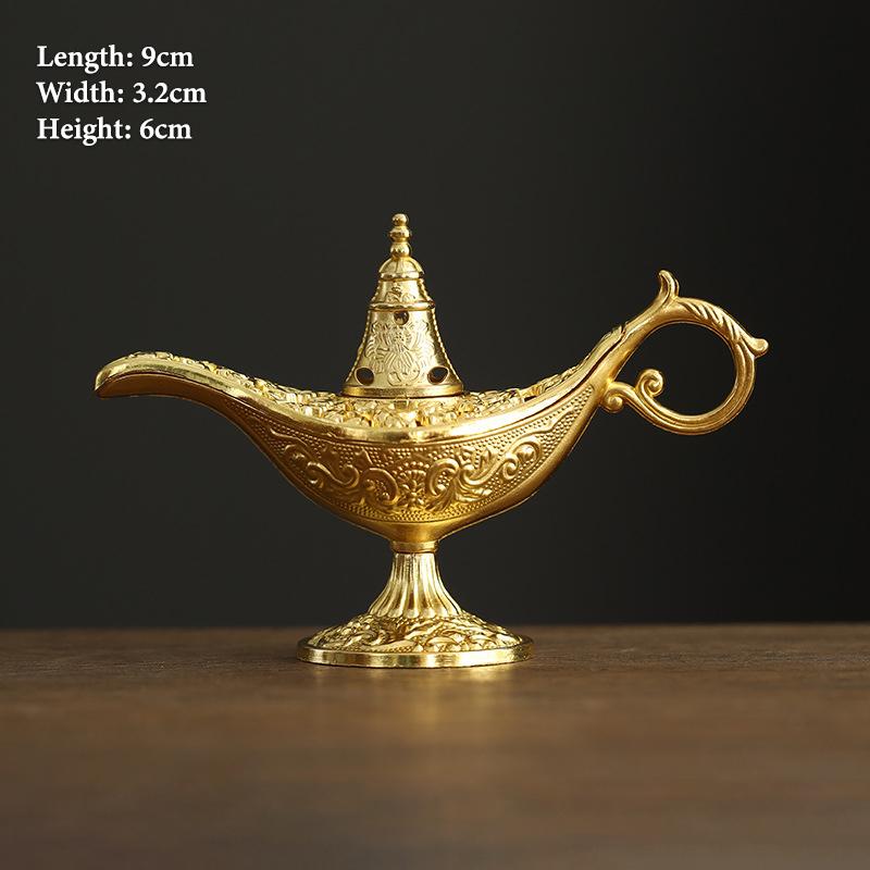 Vintage Alloy Incense Burner Stick Holder Three Legged Hollow Out Mini Sandalwood Censer Incense Burner Home Decoration