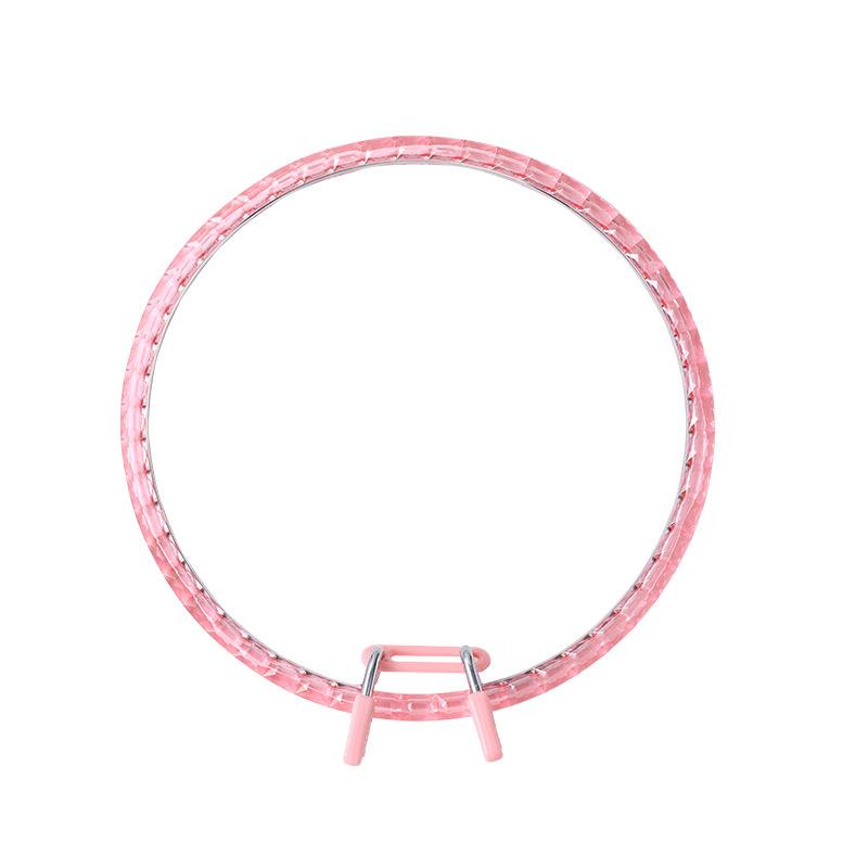 Acrylic Spring Tension Embroidery Hoop, Diamond-Cut Quick-Snap Frame (16cm & 22cm)