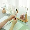 1 Stück Holz Schminkspiegel Klar Persönlicher Gebrauch Ständer Winkelverstellbar Make-up Basis Schreibtisch