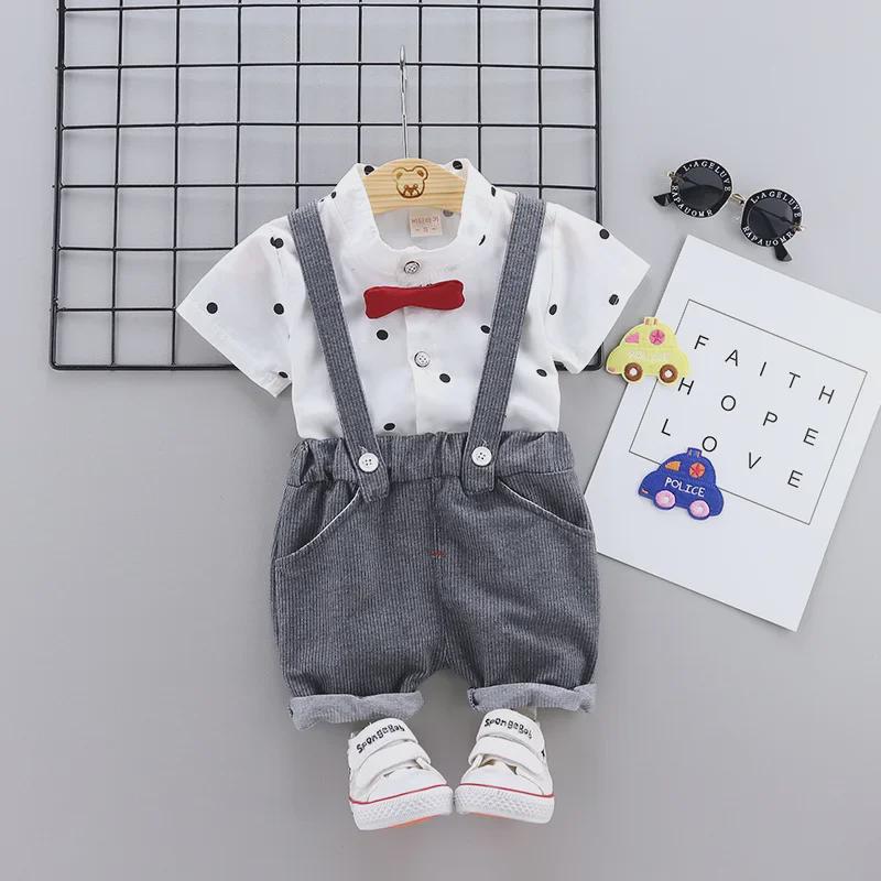 Summer Short-Sleeve Two-Piece Suit for Boys and Girls