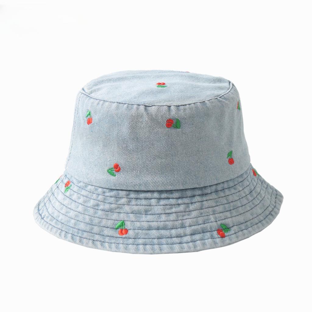 Populární Bavlněný Letní Klobouk Bucket Hat S Výšivkou Malých Sedmikrásek Čepice Pro Ženy Jarní Rybářský Klobouk Venkovní Cestování Sluneční Clona Dárek