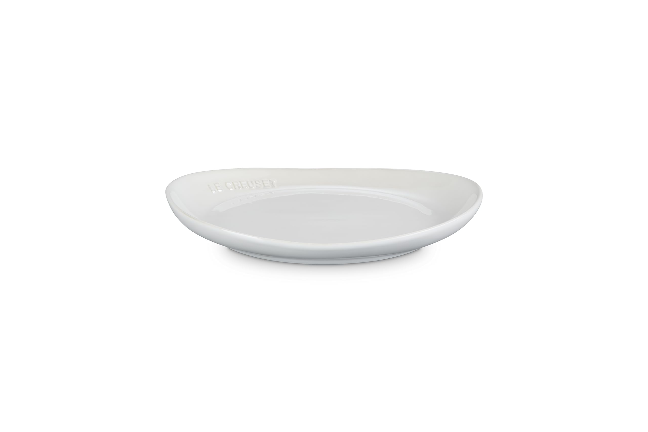 

Le Creuset Flora Plate, 24 cm, White Lustre, Heat and Cold Resistant, Microwave and Oven Safe, Oven Dish, Bakeware [Official Japanese Product]