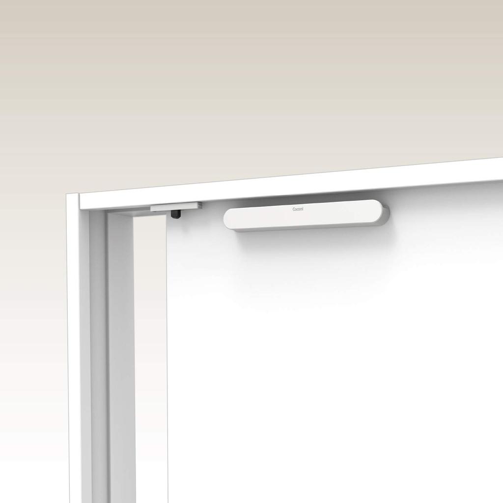 Sanuki Door Sound Care for Sliding Doors, Sepia Brown, Coconi SC-100 SB. Dimensions: Depth 2.5cm, Height 3cm, Width 23.4cm.