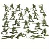 30pcs Miniature Plastic Soldier Models - 1.96 Inch Multicolor Military Figures for Party Decor, Birthday Gifts, ZSY