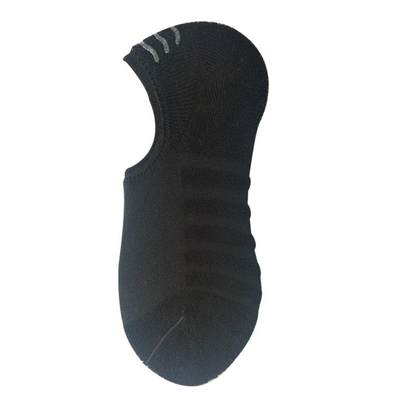 

Men s Thick, Breathable Sports Socks - Anti-slip, Sweat-absorbent, Short Tube, Solid Color One Size чёрный