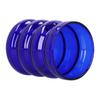 Bamboo Joint Design High Borosilicate Glass Cup HeatResistant Drinking Cup for Milk Beer Coffee(Blue )