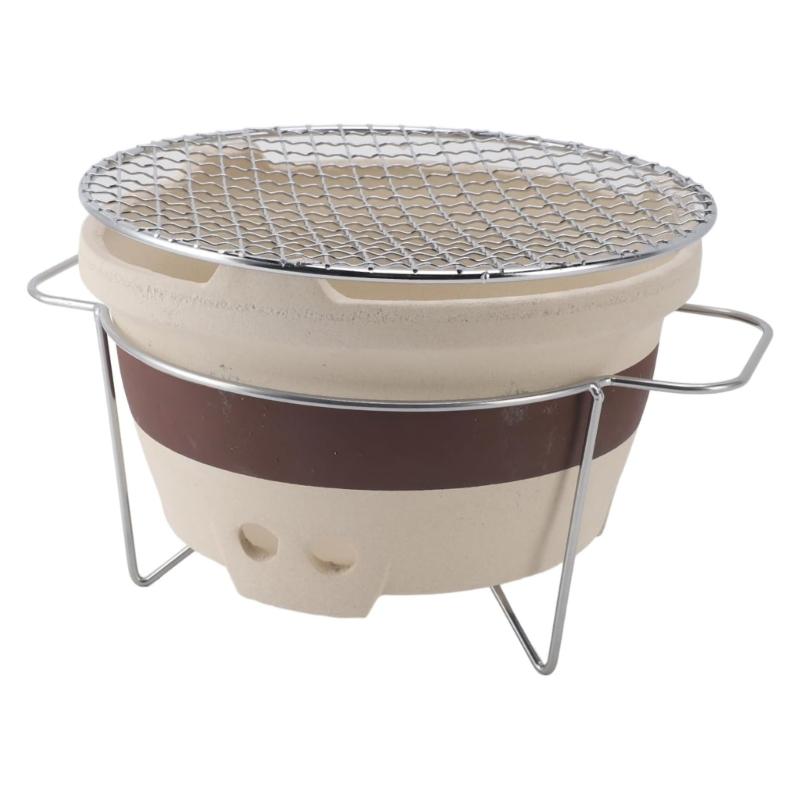 

Traditional Clay Teas Boiler Stove Set With Wire Mesh Grill For Home Use Camping Trip BBQ Stove And Picnics Gatherings 1