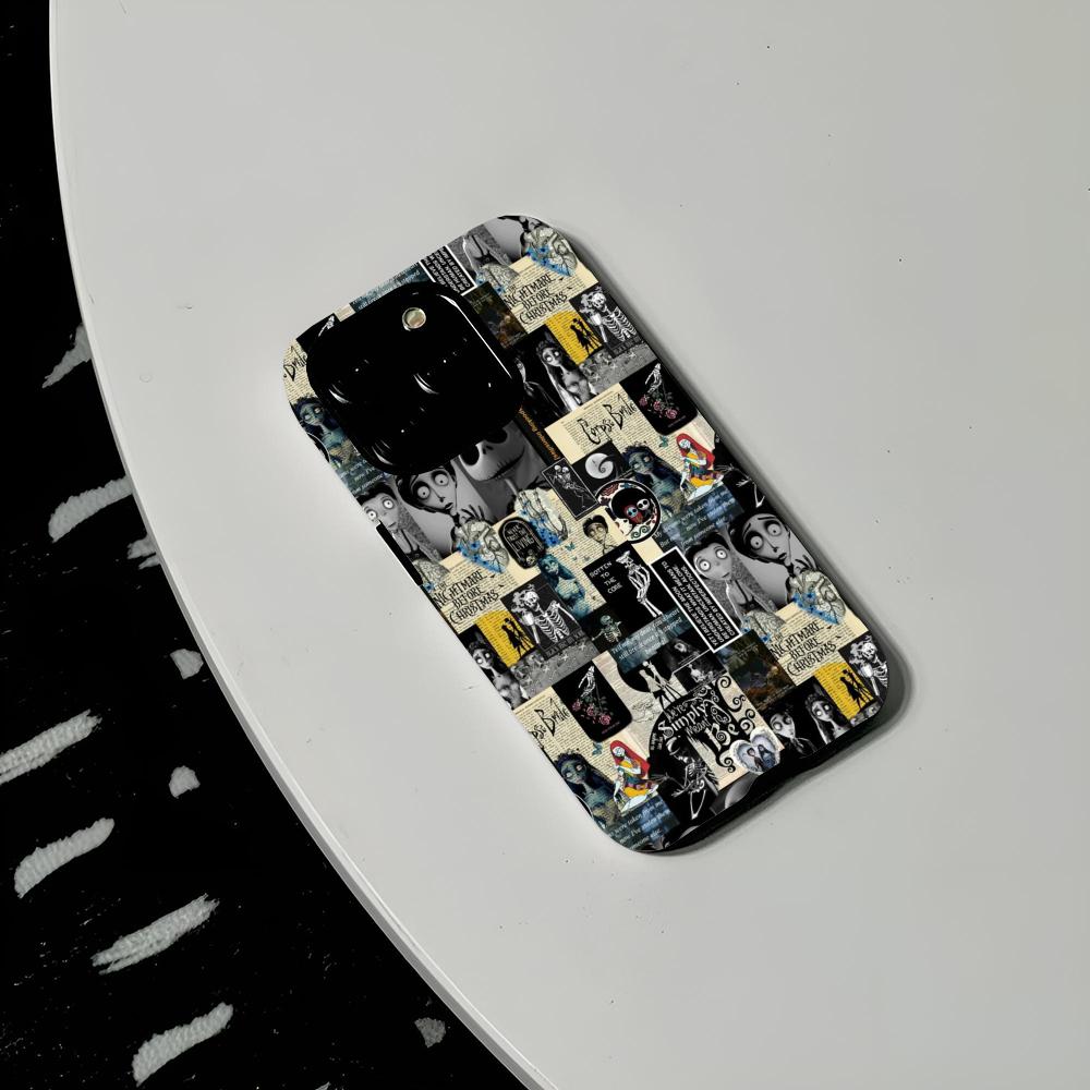 All Of Tim Burton Phone Case Hard PC For IPhone 16Promax 17 16 15 14 13 12 11 Pro Max Plus Glossy HD Cover