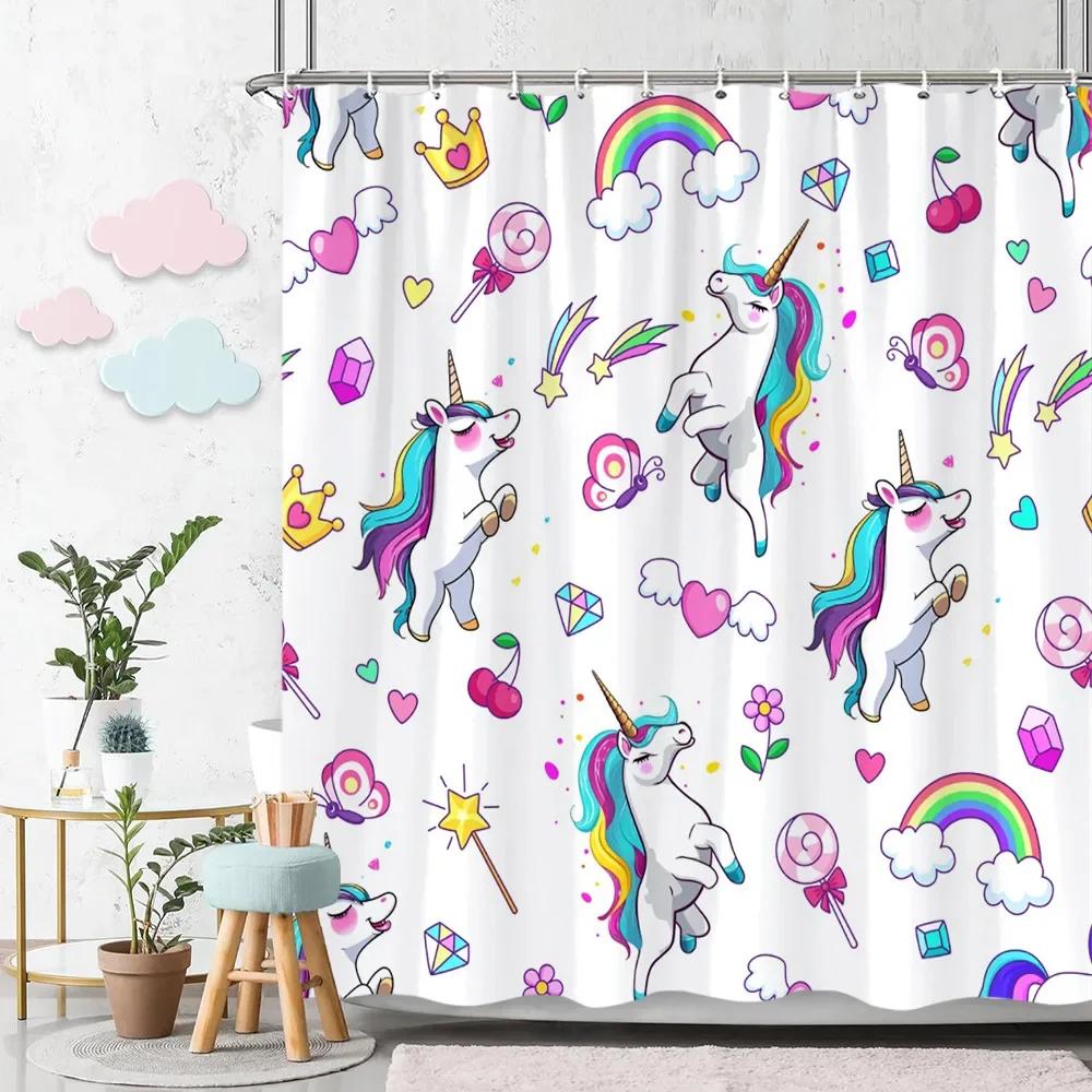 Kreskówkowy Zwierzęcy Alfabet Zasłona Prysznicowa Dzieci ABC Narzędzia Edukacyjne Nauka Dziewczynki Chłopcy Kolorowa Zasłona Kąpielowa Wystrój Łazienki