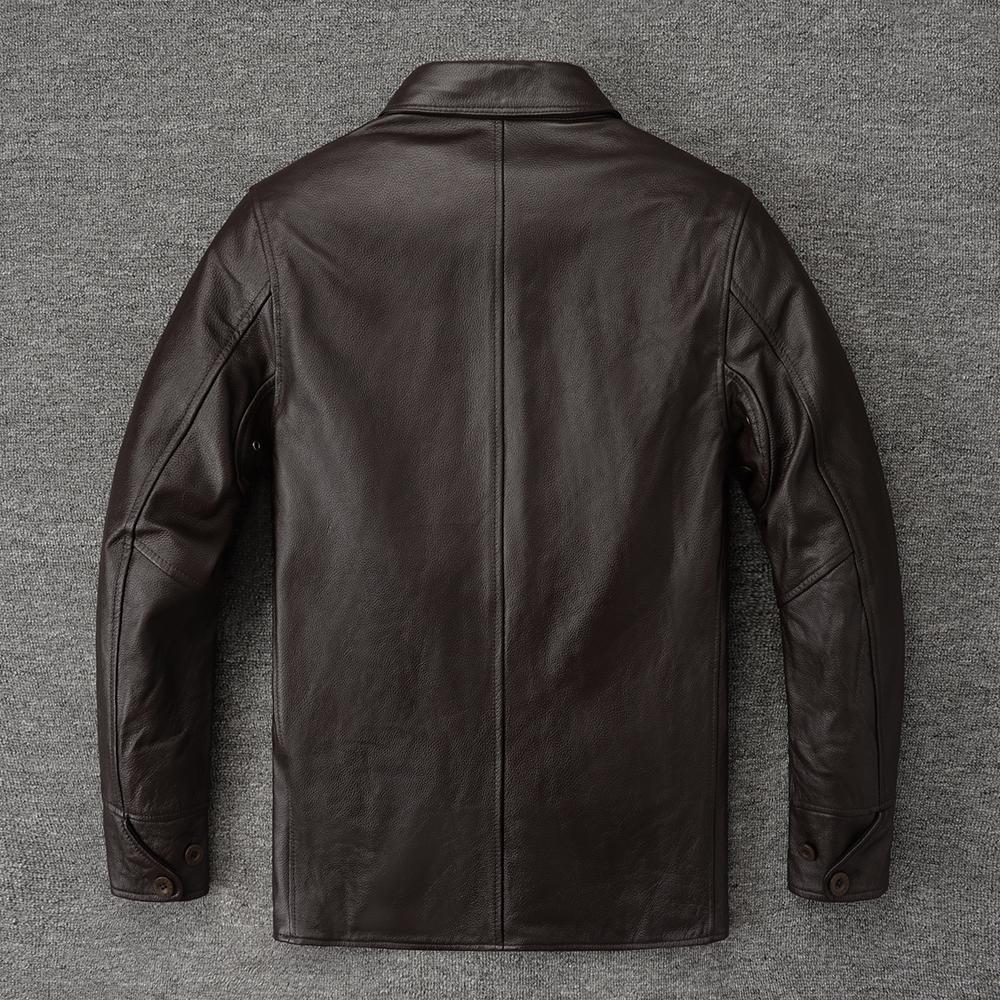 Gatekeeper Jackets Genuine Cow Leather Jacket Men Spring Autumn Coats Men's Cohiwde Jackets