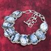 Dendrite Opal 925 Solid Sterling Silver Necklace with Adjustable Chain, Handmade Gemstone Jewelry Necklace Gift For Birthday