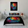 Vibrant Basketball Art Decor Set Kid'S And Adults' Bedroom Decor, Exquisite Three-Piece Bedding Set Gift