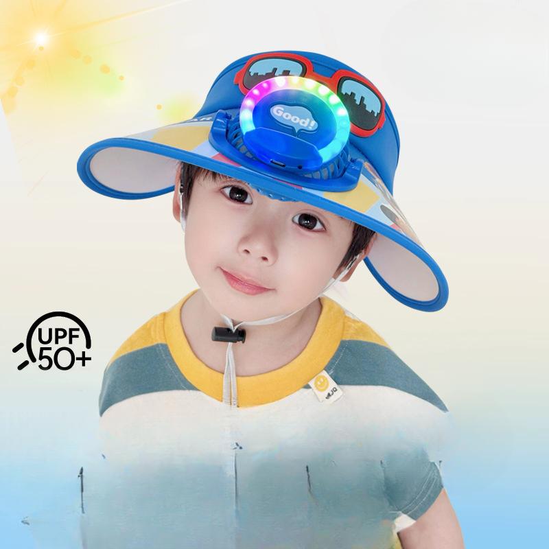 Sun Protection Fan Hat Children's Air Top Hat Summer Outdoor Anti Ultraviolet Air Top Sun Hat Sun Hat Girl's Hat