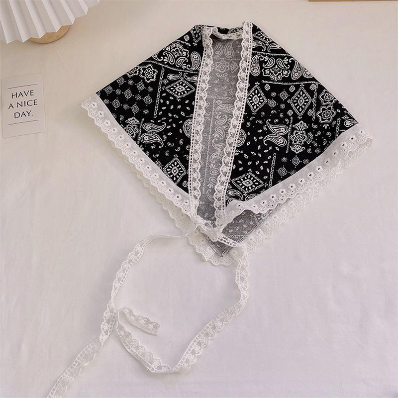 Kvinner Blonder Trekantskjerf Søte Jenter Solskjermingsskjerf Vår Sommer Fransk Strandstil Hårbånd Vintage Kvinne Dame Muslimsk Hijab
