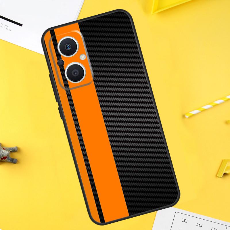 Car Carbon Fibre Pattern For OPPO Reno 7 8 Lite 8T 14F 13F 11F 12F 10 11 12 13 14 Pro OPPO Find X5 X6 X8 X9 Pro Case